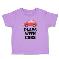 Toddler Clothes Plays with Cars An Red Cute Little Kid's Toy Car Toddler Shirt