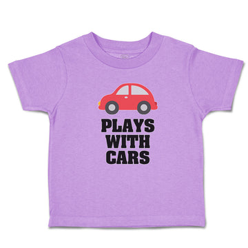 Toddler Clothes Plays with Cars An Red Cute Little Kid's Toy Car Toddler Shirt