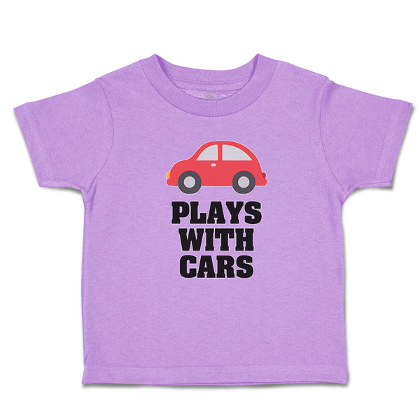 Toddler Clothes Plays with Cars An Red Cute Little Kid's Toy Car Toddler Shirt