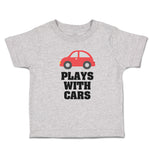 Toddler Clothes Plays with Cars An Red Cute Little Kid's Toy Car Toddler Shirt