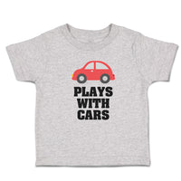 Toddler Clothes Plays with Cars An Red Cute Little Kid's Toy Car Toddler Shirt