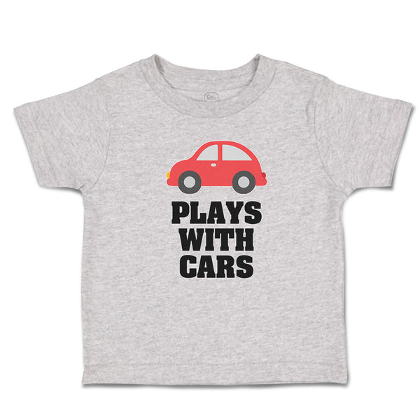 Toddler Clothes Plays with Cars An Red Cute Little Kid's Toy Car Toddler Shirt