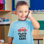 Plays with Cars An Red Cute Little Kid's Toy Car