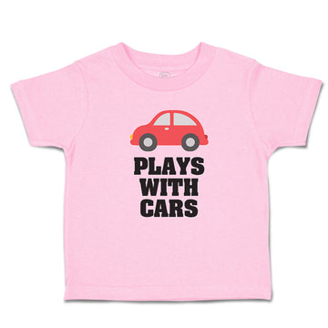 Toddler Clothes Plays with Cars An Red Cute Little Kid's Toy Car Toddler Shirt