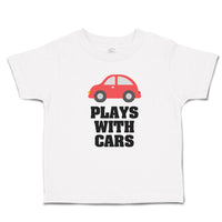 Toddler Clothes Plays with Cars An Red Cute Little Kid's Toy Car Toddler Shirt