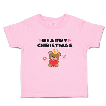 Toddler Clothes Bearry Christmas Teddy Bear Sitting Crown Heart Hand Cotton