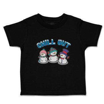 Toddler Clothes Chill out Snow Dolls with Cap and Mufflar Toddler Shirt Cotton