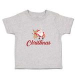 Toddler Clothes Christmas Celebration with Santa Claus and Deer Animal Cotton