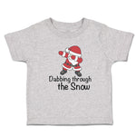 Toddler Clothes Dabbing Through The Snow Santa Claus Position Toddler Shirt