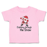 Toddler Clothes Dabbing Through The Snow Santa Claus Position Toddler Shirt