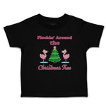 Toddler Clothes Flockin' Around The Christmas Tree with Flamingo Birds Cotton