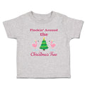 Toddler Clothes Flockin' Around The Christmas Tree with Flamingo Birds Cotton