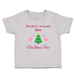 Toddler Clothes Flockin' Around The Christmas Tree with Flamingo Birds Cotton