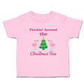 Toddler Clothes Flockin' Around The Christmas Tree with Flamingo Birds Cotton