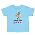 Toddler Clothes Had A Very Shiny Nose! Deer Side View with Horns Wild Animal