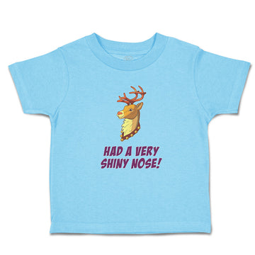 Toddler Clothes Had A Very Shiny Nose! Deer Side View with Horns Wild Animal