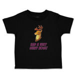 Toddler Clothes Had A Very Shiny Nose! Deer Side View with Horns Wild Animal