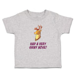 Toddler Clothes Had A Very Shiny Nose! Deer Side View with Horns Wild Animal