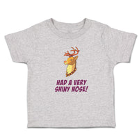 Toddler Clothes Had A Very Shiny Nose! Deer Side View with Horns Wild Animal