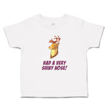 Toddler Clothes Had A Very Shiny Nose! Deer Side View with Horns Wild Animal