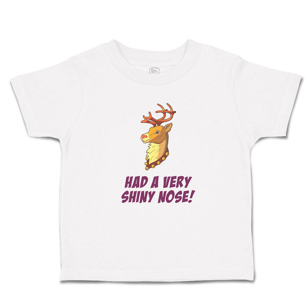 Toddler Clothes Had A Very Shiny Nose! Deer Side View with Horns Wild Animal