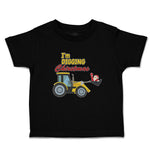 Toddler Clothes I'M Digging Christmas with Construction Vehicle Toddler Shirt