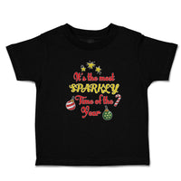 Toddler Clothes It's Most Sparkly Time Year with Star Decoration Items Cotton