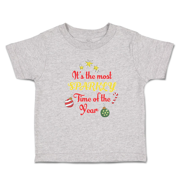 Toddler Clothes It's Most Sparkly Time Year with Star Decoration Items Cotton