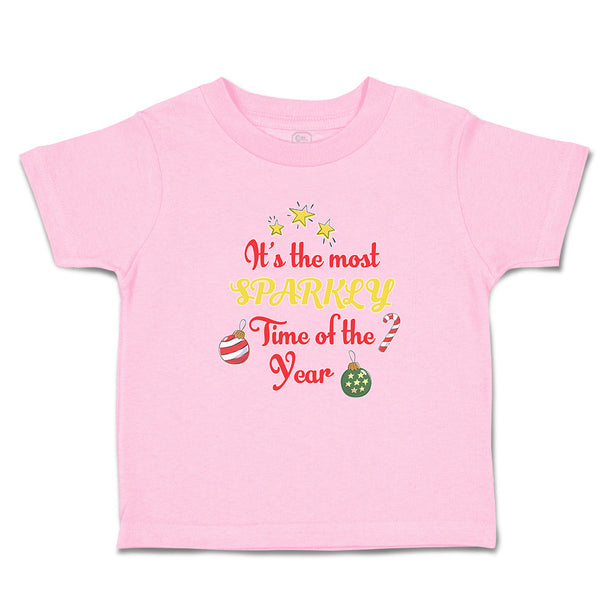 Toddler Clothes It's Most Sparkly Time Year with Star Decoration Items Cotton