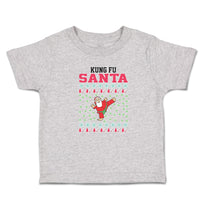 Kung Fu Santa Funny Pose