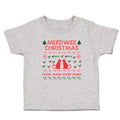 Toddler Clothes Meed Wee Christmas Red Cats Facing Fish Bone Trees Toddler Shirt