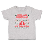 Toddler Clothes Meed Wee Christmas Red Cats Facing Fish Bone Trees Toddler Shirt
