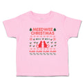 Toddler Clothes Meed Wee Christmas Red Cats Facing Fish Bone Trees Toddler Shirt