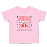 Toddler Clothes Meed Wee Christmas Red Cats Facing Fish Bone Trees Toddler Shirt