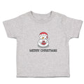 Toddler Clothes Merry Christmas Snow Doll on Cap Toddler Shirt Cotton