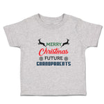Toddler Clothes Merry Christmas Future Grandparents with Deer Toddler Shirt