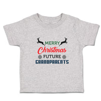 Toddler Clothes Merry Christmas Future Grandparents with Deer Toddler Shirt
