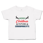 Toddler Clothes Merry Christmas Future Grandparents with Deer Toddler Shirt