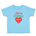 Toddler Clothes Merry Christmas Mommy Love Heart Toddler Shirt Cotton