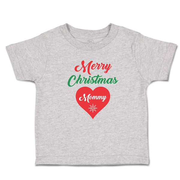 Toddler Clothes Merry Christmas Mommy Love Heart Toddler Shirt Cotton