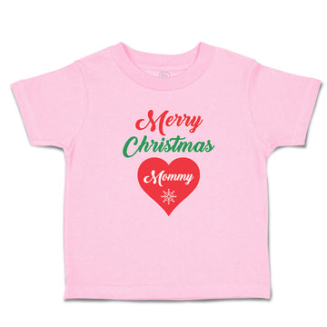 Toddler Clothes Merry Christmas Mommy Love Heart Toddler Shirt Cotton