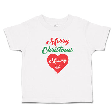 Toddler Clothes Merry Christmas Mommy Love Heart Toddler Shirt Cotton