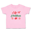 Toddler Clothes My 1St Christmas with Red Jingle Bells Toddler Shirt Cotton