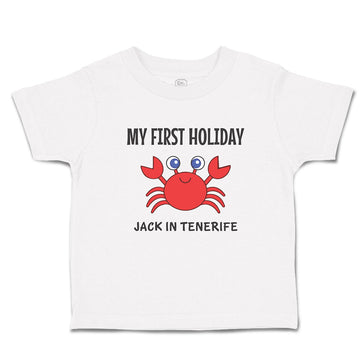 Toddler Clothes My First Holiday Jack in Tenerife with Crab Sealife Cotton