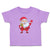 Toddler Clothes Christmas Santa Claus with Gift Box Wishing Everyone Cotton