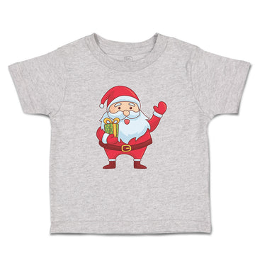 Toddler Clothes Christmas Santa Claus with Gift Box Wishing Everyone Cotton