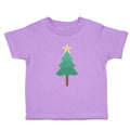 Toddler Clothes Christmas Pine Tree and Golden Star on Top Toddler Shirt Cotton