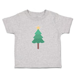 Toddler Clothes Christmas Pine Tree and Golden Star on Top Toddler Shirt Cotton