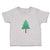 Toddler Clothes Christmas Pine Tree and Golden Star on Top Toddler Shirt Cotton