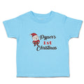 Toddler Clothes Pyper's 1St Christman with Santa Claus Toddler Shirt Cotton
